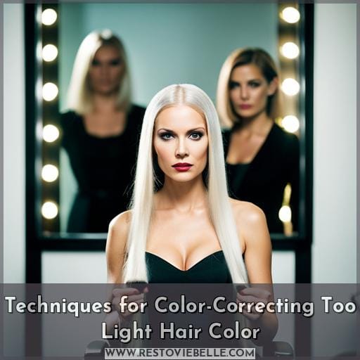 Techniques for Color-Correcting Too Light Hair Color