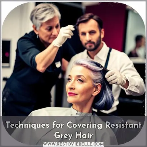 Techniques for Covering Resistant Grey Hair