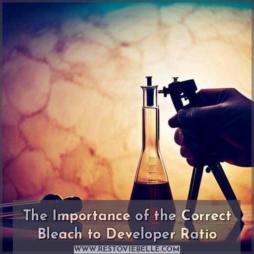 The Importance of the Correct Bleach to Developer Ratio The Importance of the Correct Bleach to Developer Ratio
