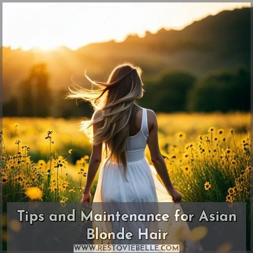 Tips and Maintenance for Asian Blonde Hair