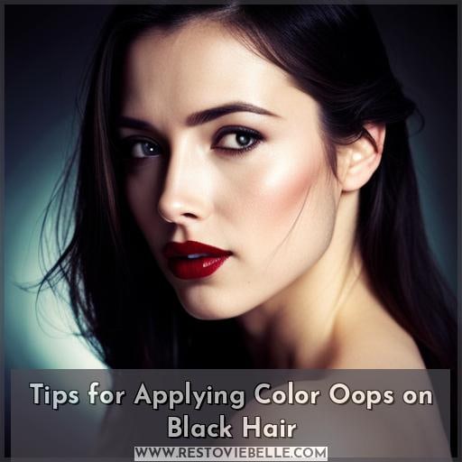 Tips for Applying Color Oops on Black Hair
