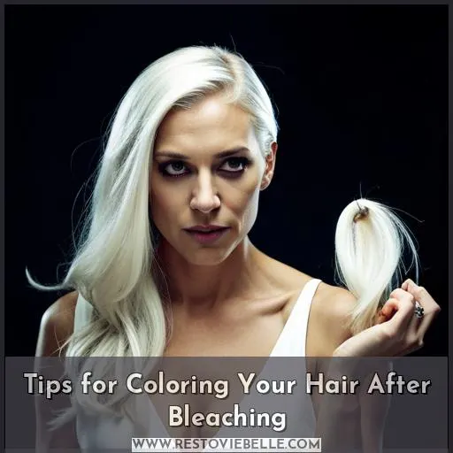 Tips for Coloring Your Hair After Bleaching
