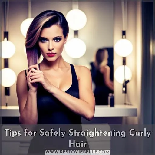 Tips for Safely Straightening Curly Hair