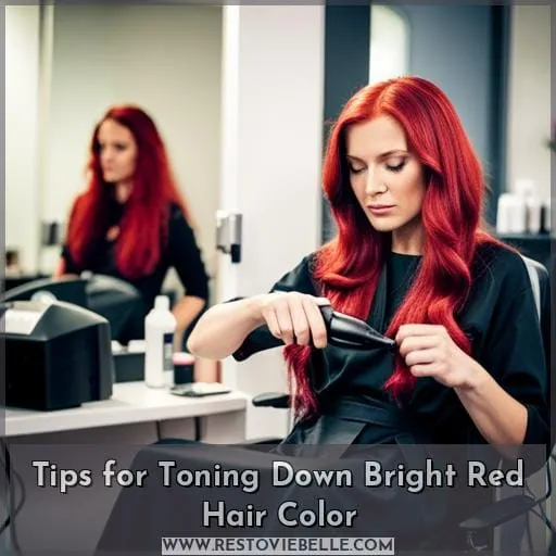 Tips for Toning Down Bright Red Hair Color