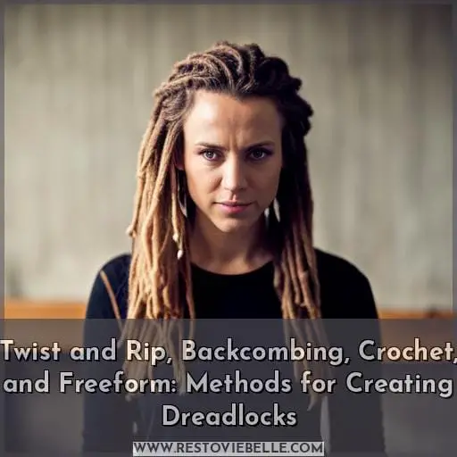Twist and Rip, Backcombing, Crochet, and Freeform: Methods for Creating Dreadlocks