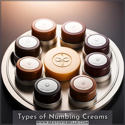 Types of Numbing Creams