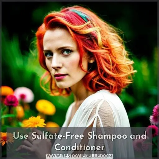 Use Sulfate-Free Shampoo and Conditioner