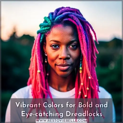 Vibrant Colors for Bold and Eye-catching Dreadlocks