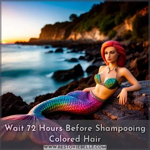 Wait 72 Hours Before Shampooing Colored Hair
