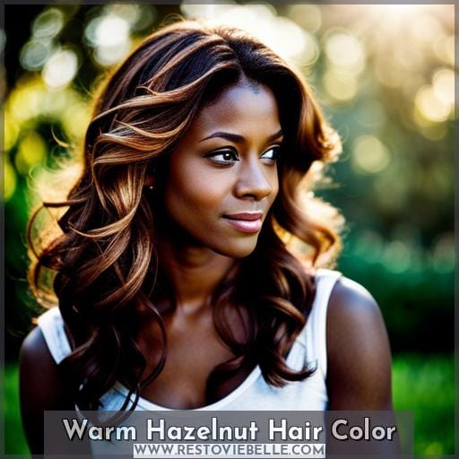 Warm Hazelnut Hair Color