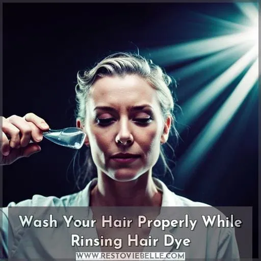 Wash Your Hair Properly While Rinsing Hair Dye