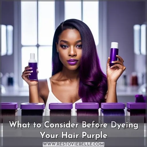 What to Consider Before Dyeing Your Hair Purple