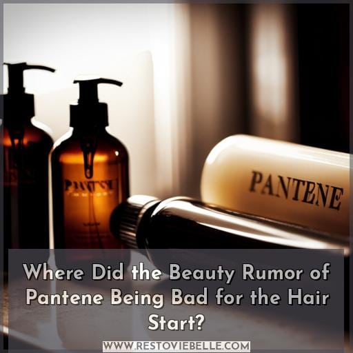 Where Did the Beauty Rumor of Pantene Being Bad for the Hair Start