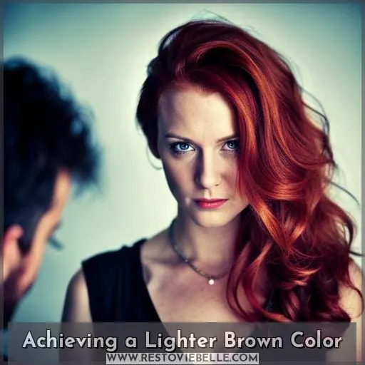 Achieving a Lighter Brown Color