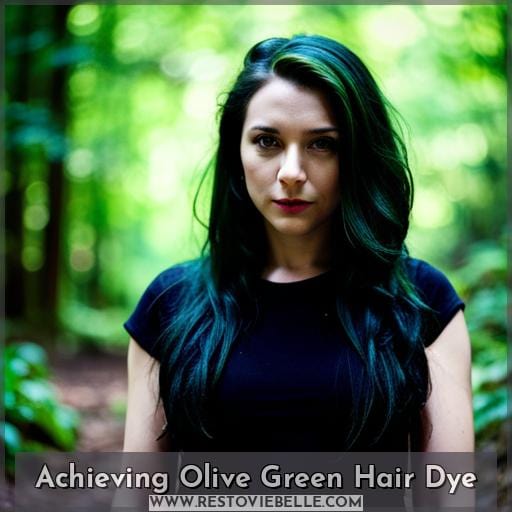 Achieving Olive Green Hair Dye
