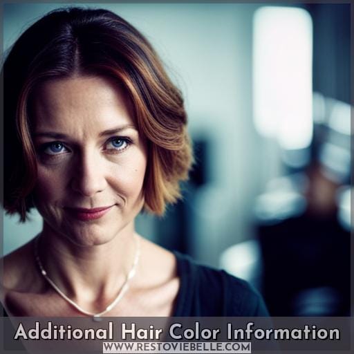 Additional Hair Color Information