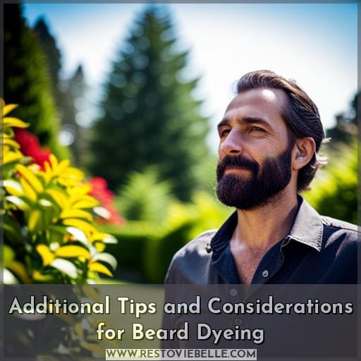 Additional Tips and Considerations for Beard Dyeing