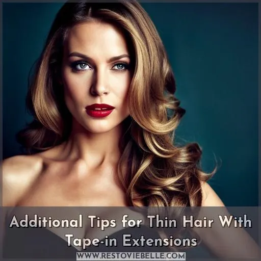 Additional Tips for Thin Hair With Tape-in Extensions