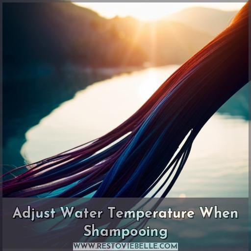 Adjust Water Temperature When Shampooing