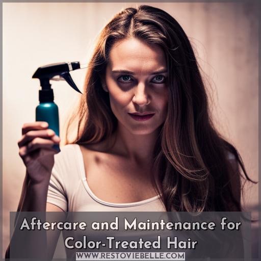 Aftercare and Maintenance for Color-Treated Hair