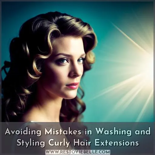 Avoiding Mistakes in Washing and Styling Curly Hair Extensions