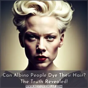 can albino people dye their hair