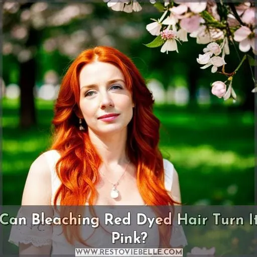 Can Bleaching Red Dyed Hair Turn It Pink