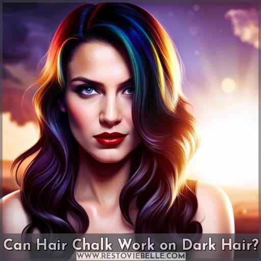 Can Hair Chalk Work on Dark Hair