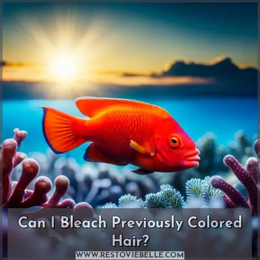 Can I Bleach Previously Colored Hair