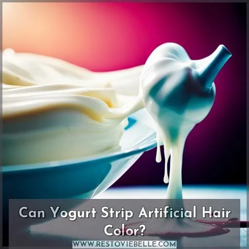 Can Yogurt Strip Artificial Hair Color