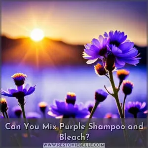 can you mix purple shampoo with bleach