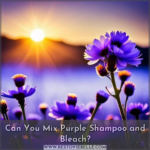 can you mix purple shampoo with bleach can you mix purple shampoo with bleach