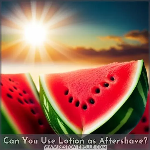 can you use lotion as aftershave