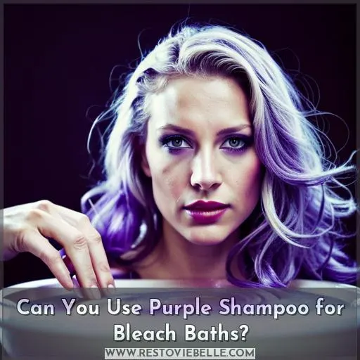 can you use purple shampoo for bleach baths