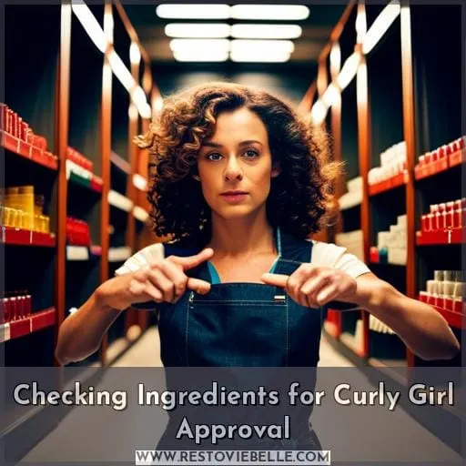 Checking Ingredients for Curly Girl Approval