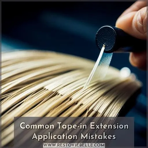 Common Tape-in Extension Application Mistakes