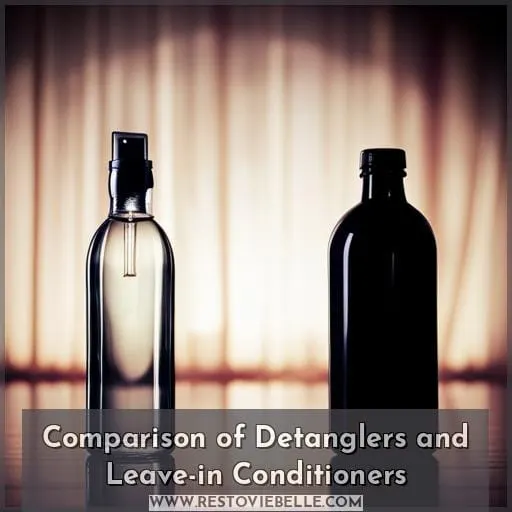 Comparison of Detanglers and Leave-in Conditioners