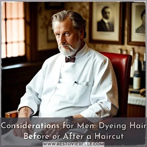Considerations for Men: Dyeing Hair Before or After a Haircut