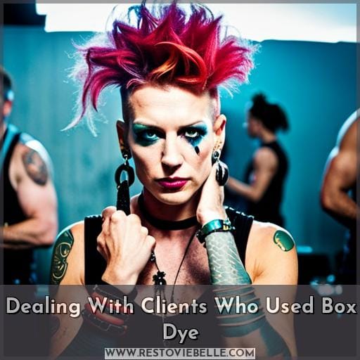 Dealing With Clients Who Used Box Dye