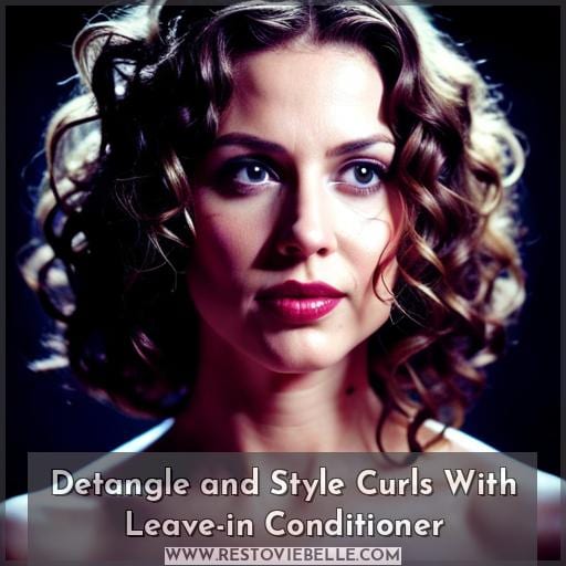 Detangle and Style Curls With Leave-in Conditioner