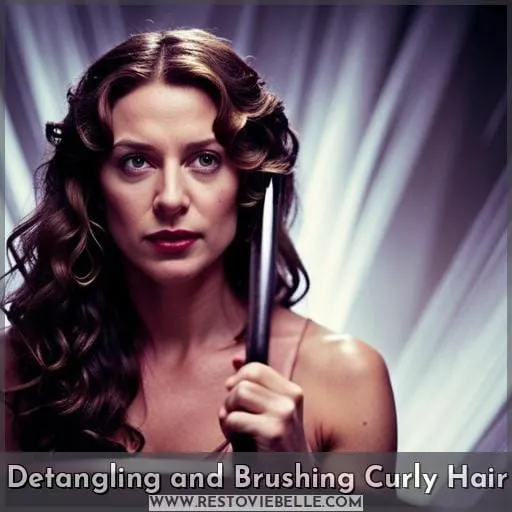 Detangling and Brushing Curly Hair