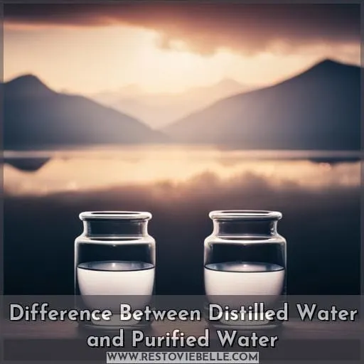Difference Between Distilled Water and Purified Water