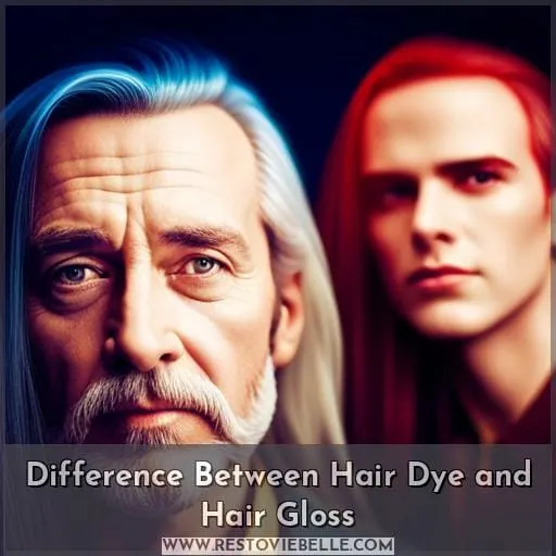 Difference Between Hair Dye and Hair Gloss