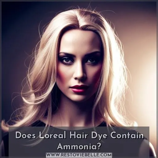 Does Loreal Hair Dye Contain Ammonia
