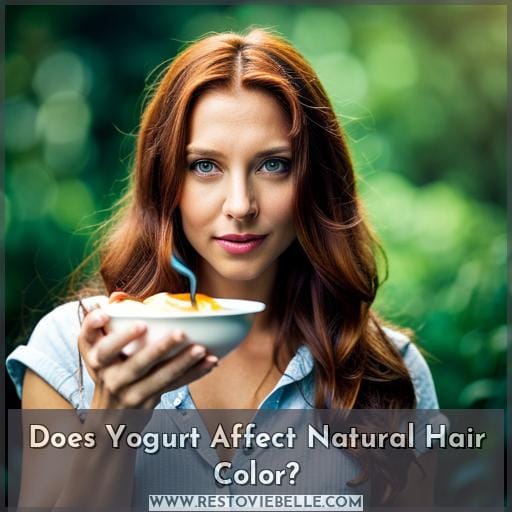 Does Yogurt Affect Natural Hair Color