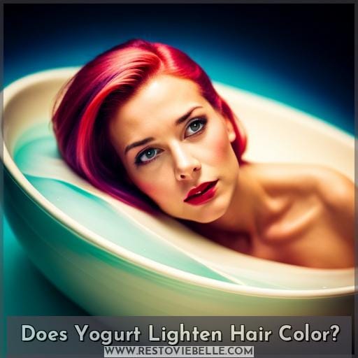 Does Yogurt Lighten Hair Color