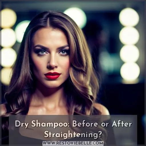 dry shampoo before or after straightening