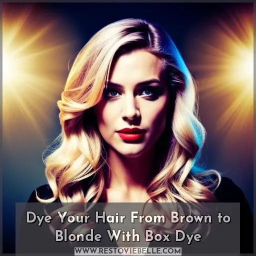 Dye Your Hair From Brown to Blonde With Box Dye