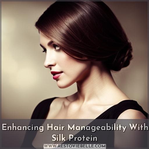 Enhancing Hair Manageability With Silk Protein