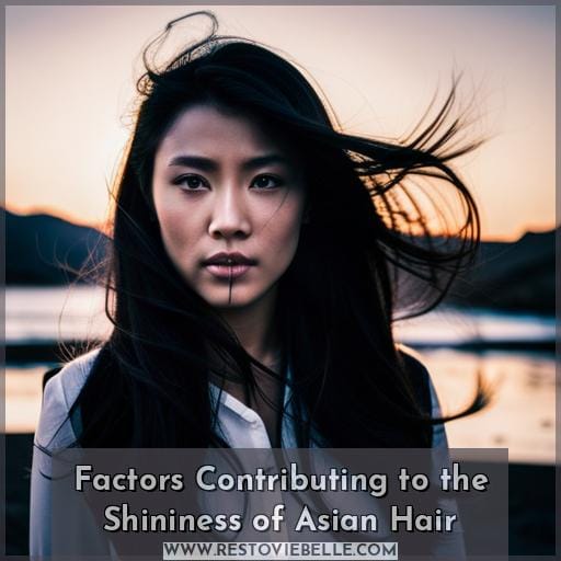 Factors Contributing to the Shininess of Asian Hair